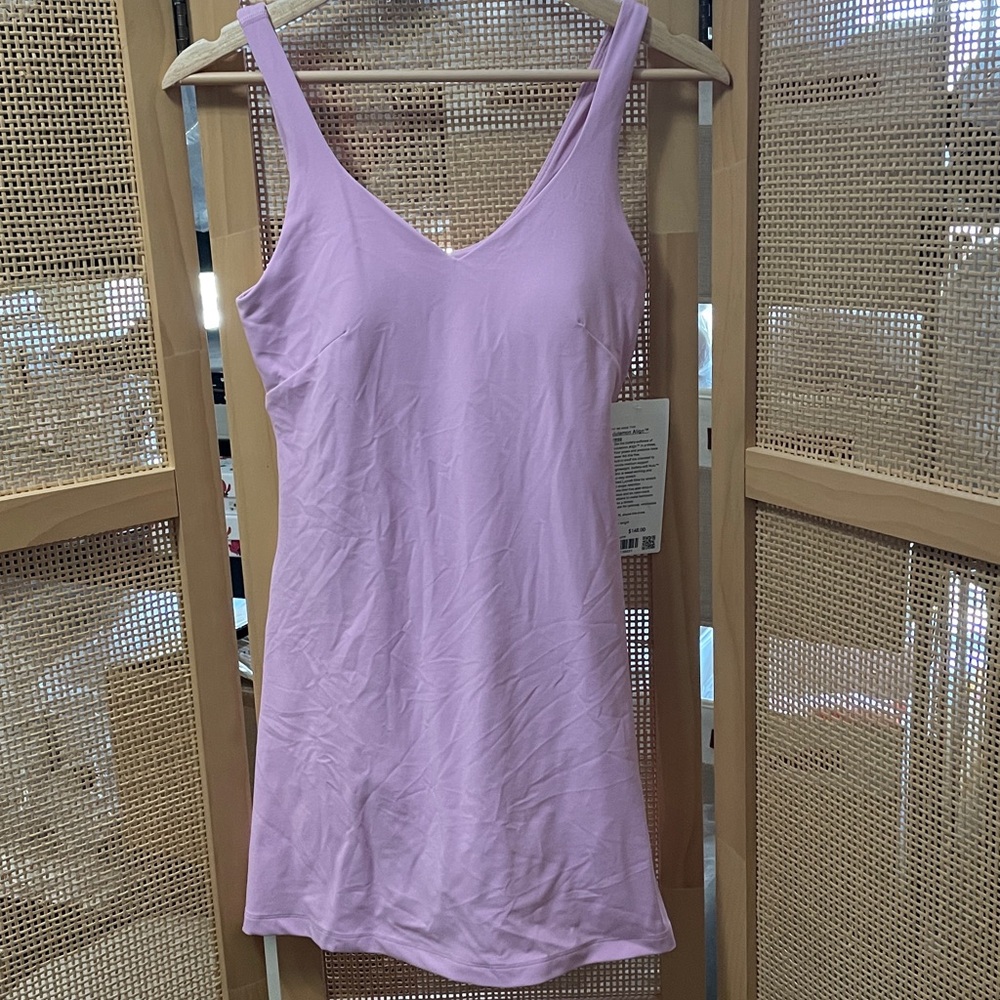 lululemon athletica Mini Dress align Vita Pink size small 6 built in shorts NWT